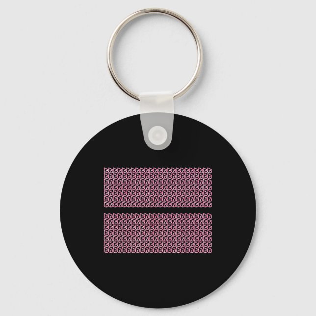 Subtle 67 Six Seven Brainrot Hidden Message Gen Al Key Ring (Front)
