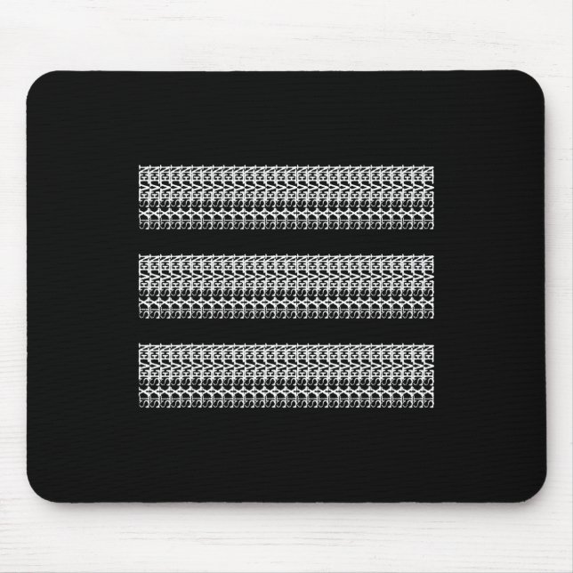 Subtle 67 Six Seven Brainrot Hidden Message Gen Al Mouse Pad (Front)