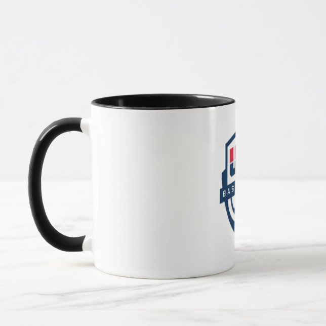 subtle American flag design woven  Mug (Left)
