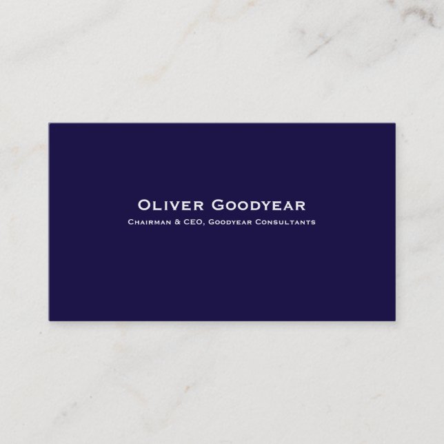 Subtle and Professional Business Cards, Egg Shell Card (Front)