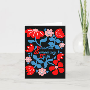 Subtle Anti- Resistance is Patriotic 4th of July Card