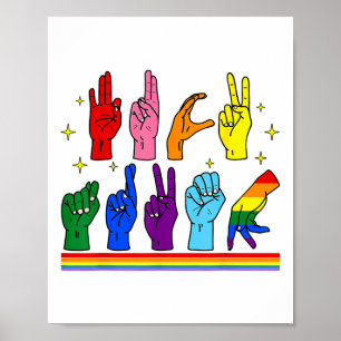 Subtle Anti-trump Asl Sign Language Lgbtq+ Resist 