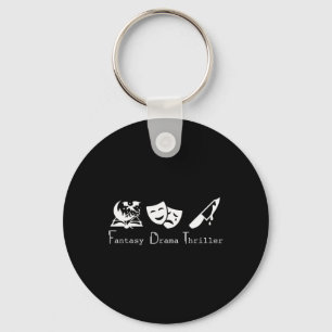 Subtle Anti Trump Book Genre Funny Political Book Key Ring