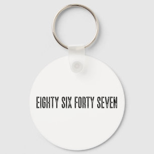 Subtle Anti Trump Eighty Six Fortyseven 8647 Anti Key Ring