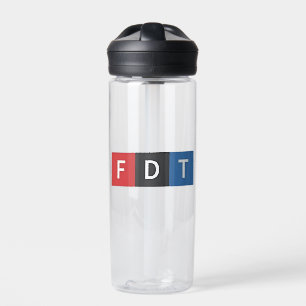 Subtle Anti-Trump FDT Anti-Maga Democrats Water Bottle