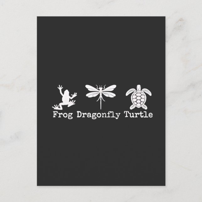 Subtle Anti-Trump FDT Anti-Maga Frog Turtle  Announcement Postcard (Front)