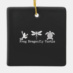 Subtle Anti-Trump FDT Anti-Maga Frog Turtle  Ceramic Ornament