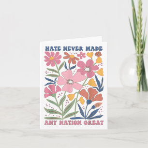Subtle Anti Trump Floral Anti Trump Flower Card