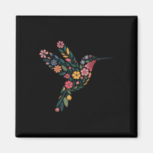 Subtle Anti Trump Floral Hummingbird Hidden Messag Magnet