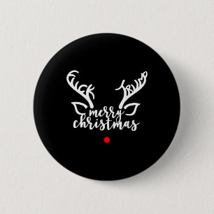 Subtle Anti Trump Hidden Message Christmas Reindee 6 Cm Round Badge