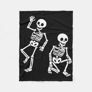 Subtle Anti Trump Hidden Message Dancing Skeleton Fleece Blanket