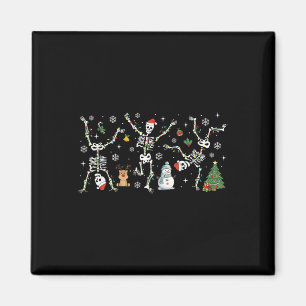 Subtle Anti Trump Hidden Message Dancing Skeleton  Magnet