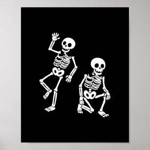 Subtle Anti Trump Hidden Message Dancing Skeleton  Poster