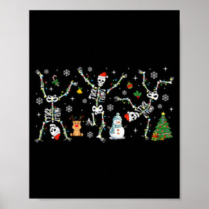 Subtle Anti Trump Hidden Message Dancing Skeleton  Poster