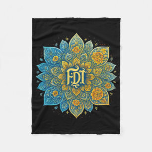 Subtle Anti-trump Mandala Design Feminist Shirt Wo Fleece Blanket