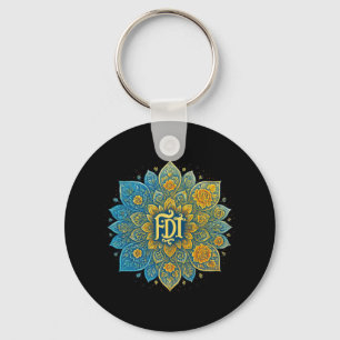 Subtle Anti-trump Mandala Design Feminist Shirt Wo Key Ring
