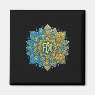 Subtle Anti-trump Mandala Design Feminist Shirt Wo Magnet