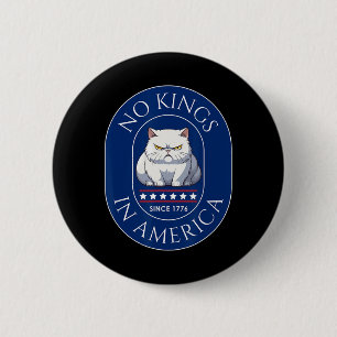 Subtle Anti Trump No Kings In America 6 Cm Round Badge