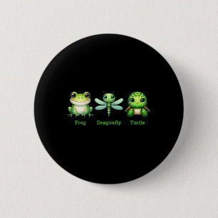 Subtle Anti-trump Political Humour Frog Dragonfly 6 Cm Round Badge