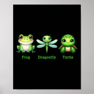 Subtle Anti-trump Political Humour Frog Dragonfly Poster