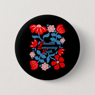 Subtle Anti-trump Resistance Is Patriotic 4th Of J 6 Cm Round Badge