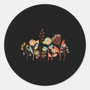 Subtle Anti Trump Shirt Flowers Classic Round Sticker