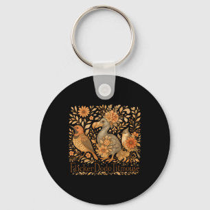 Subtle Birds Flicker Dodo Titmouse Trump Resist Bo Key Ring