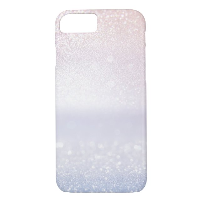 Subtle Blush and Lilac Glitter Bokeh Elegant Case-Mate iPhone Case (Back)