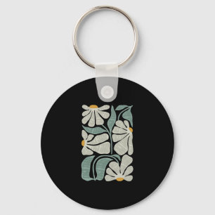 Subtle Boho Flowers Anti Trump1 Key Ring