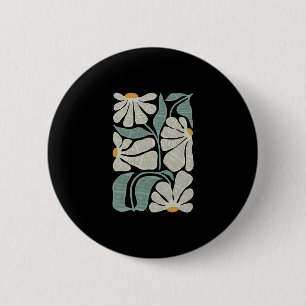 Subtle Boho Flowers Anti Trump2 6 Cm Round Badge