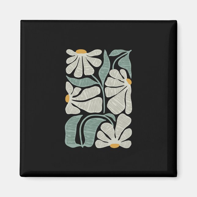 Subtle Boho Flowers Anti Trump2  Magnet (Front)