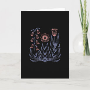 Subtle Boho Flowers Anti Trump Card
