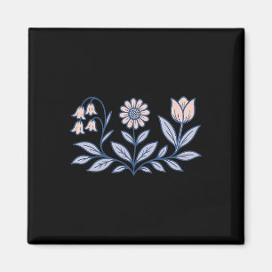 Subtle Boho Flowers Anti Trump Magnet