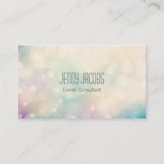 Subtle Bokeh Business Card Design