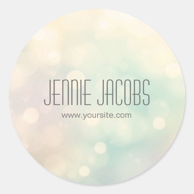 Subtle Bokeh Stickers (Front)