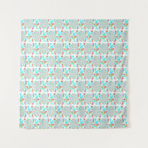 Subtle Butterfly Fractal Design Tapestry