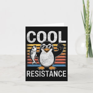 Subtle Cool Resistance Penguin Tariffs Protest Ant Card