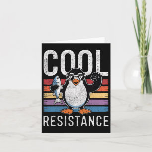 Subtle Cool Resistance Penguin Tariffs Protest Ant Card