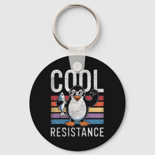 Subtle Cool Resistance Penguin Tariffs Protest Ant Key Ring