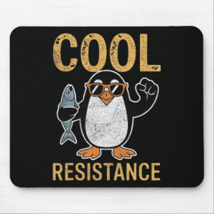 Subtle Cool Resistance Penguin Tariffs Protest Ant Mouse Pad