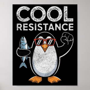 Subtle Cool Resistance Penguin Tariffs Protest Ant Poster