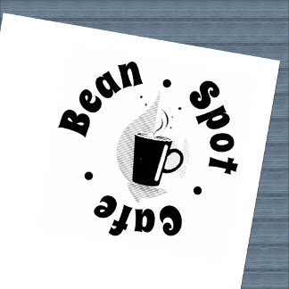 Subtle Design Coffee Mug Logo Loyalty Cafe Rubber Stamp