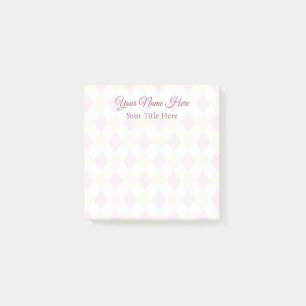 Subtle Diamond Patterned Notes