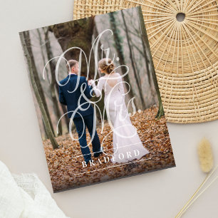 Subtle Elegance Elopement Announcement Postcard