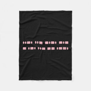 Subtle F--k Trump Morse Code Anti-mega Feminist Ri Fleece Blanket