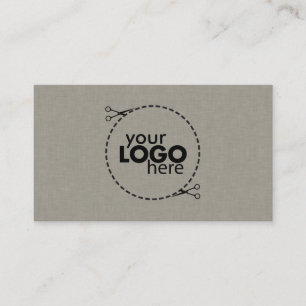 Subtle Fabric Texture Customisable Business Card