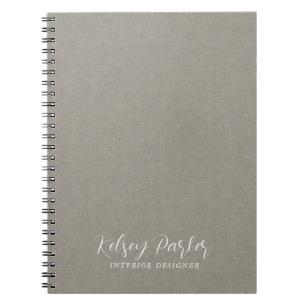 Subtle Fabric Texture Customisable Notebook