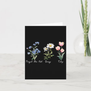 Subtle Floral 8647 Trump Flowers Forget Me Not Dai Card