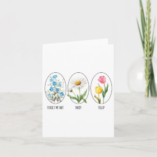 Subtle Floral 8647 Trump Flowers Forget Me Not Dai Card