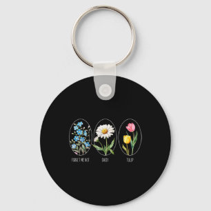 Subtle Floral 8647 Trump Flowers Forget Me Not Dai Key Ring